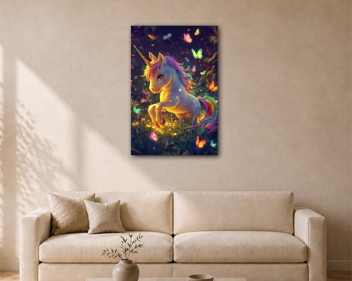 Unicorn portrait acrylic painting 2